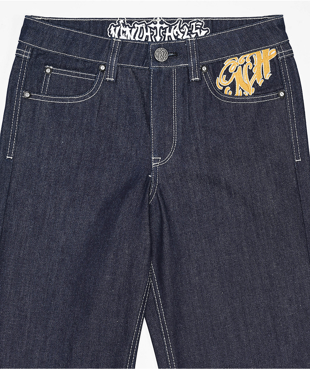Ninth Hall Kids Ambush Dragon Dark Blue Loose Fit Jeans