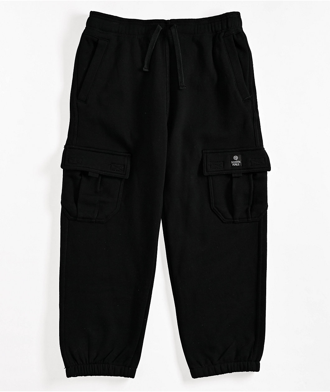 Ninth Hall Kids Stash Black Cargo Sweatpants