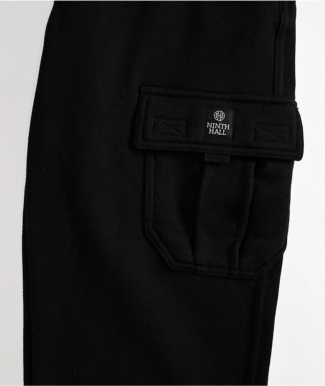 Ninth Hall Kids Stash Black Cargo Sweatpants