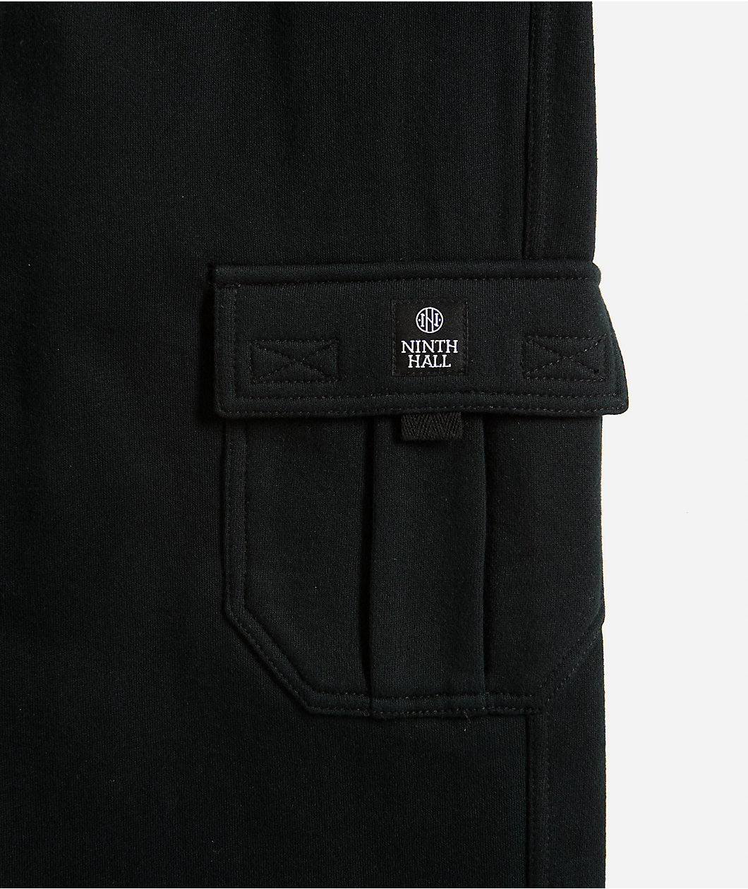 Ninth Hall Kids Stash Black Cargo Sweatpants