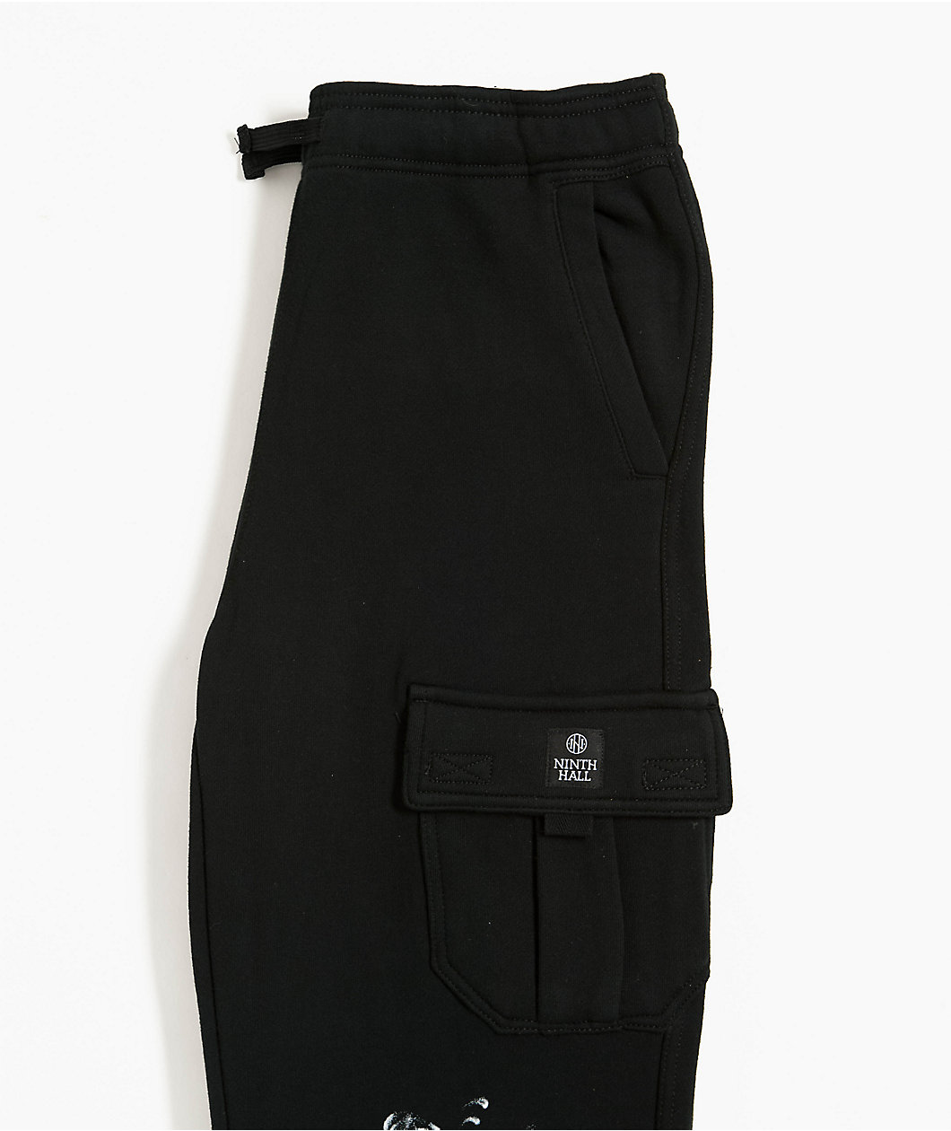 Ninth Hall Kids Stash Black Cargo Sweatpants