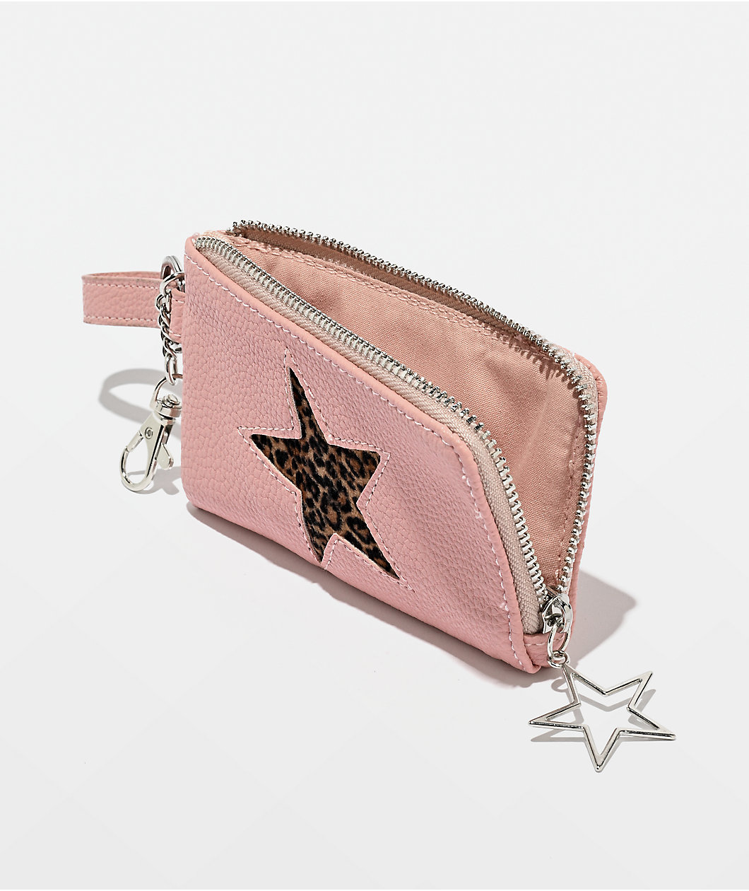 Ninth Hall Leopard Star Pink Mini Wallet