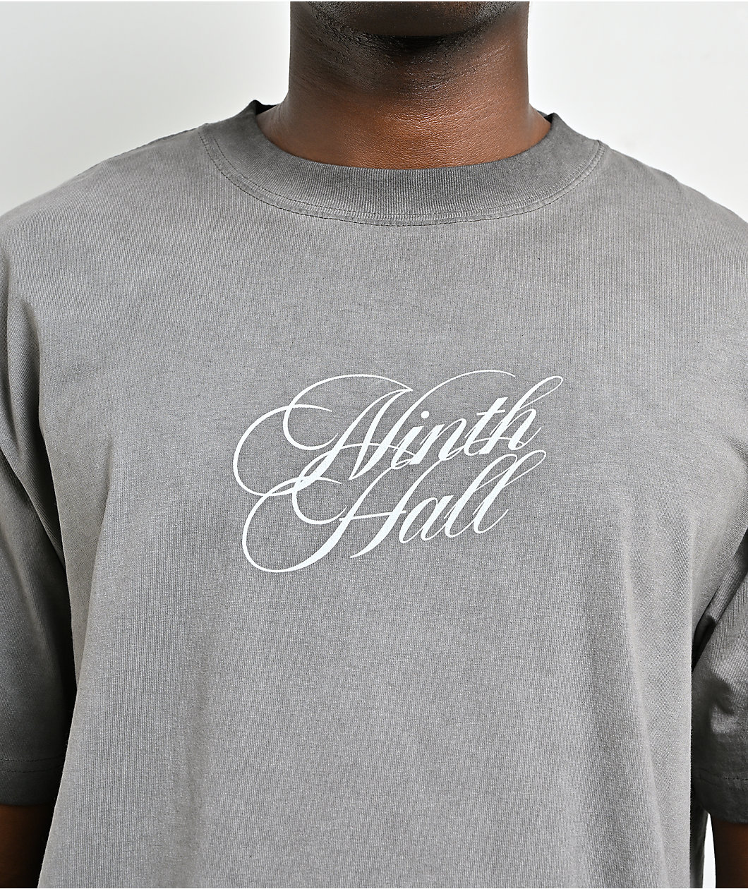 Ninth Hall Little Helper Charcoal Grey Wash T-Shirt