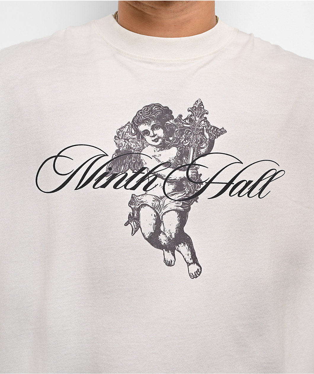 Ninth Hall Little Helper Dirty White Long Sleeve T-Shirt
