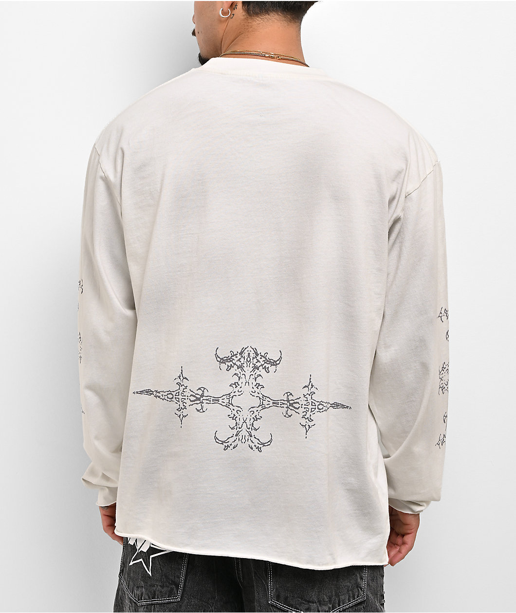 Ninth Hall Little Helper Dirty White Long Sleeve T-Shirt