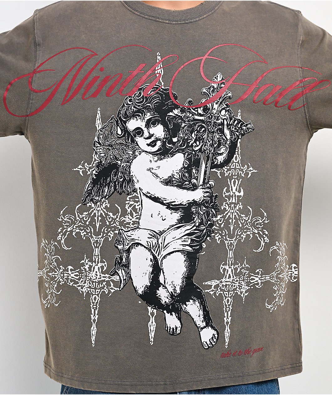 Ninth Hall Little Helper Grey Wash T-Shirt