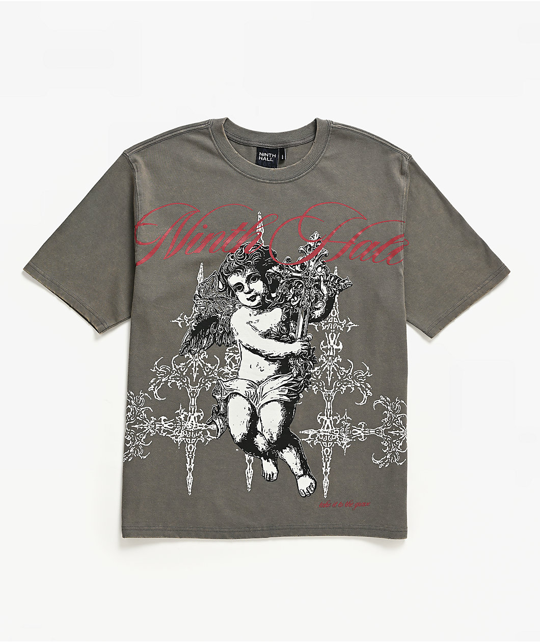 Ninth Hall Little Helper Grey Wash T-Shirt