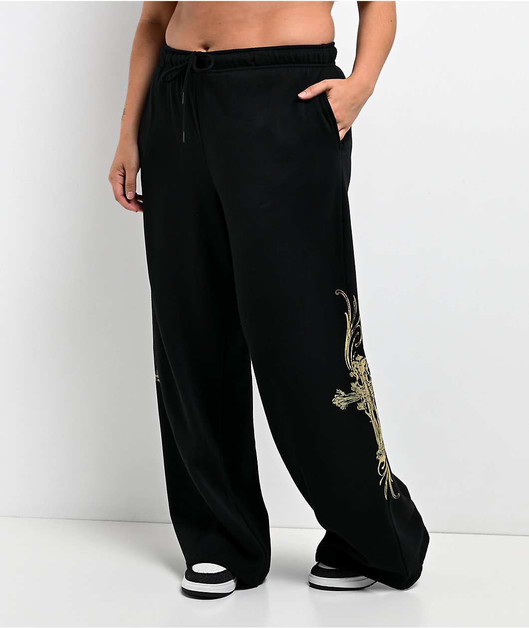 Ninth Hall MTT Black Wide Leg Sweatpants