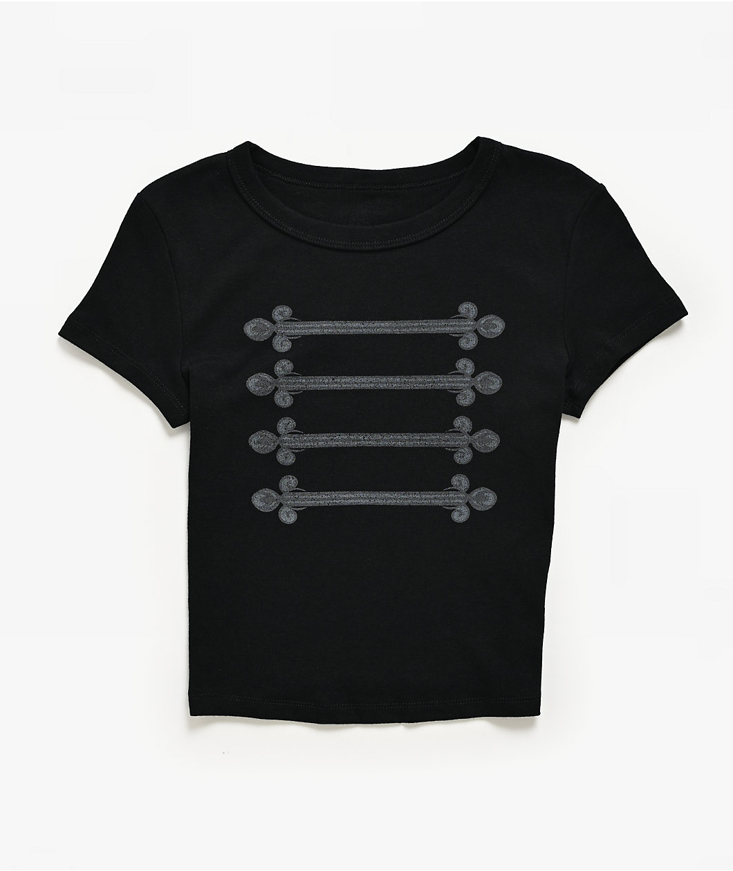Ninth Hall Marching Band Black Crop T-Shirt