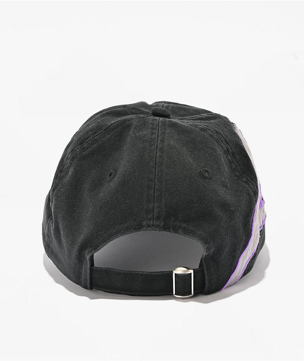 Ninth Hall Miles Distressed Black Strapback Hat