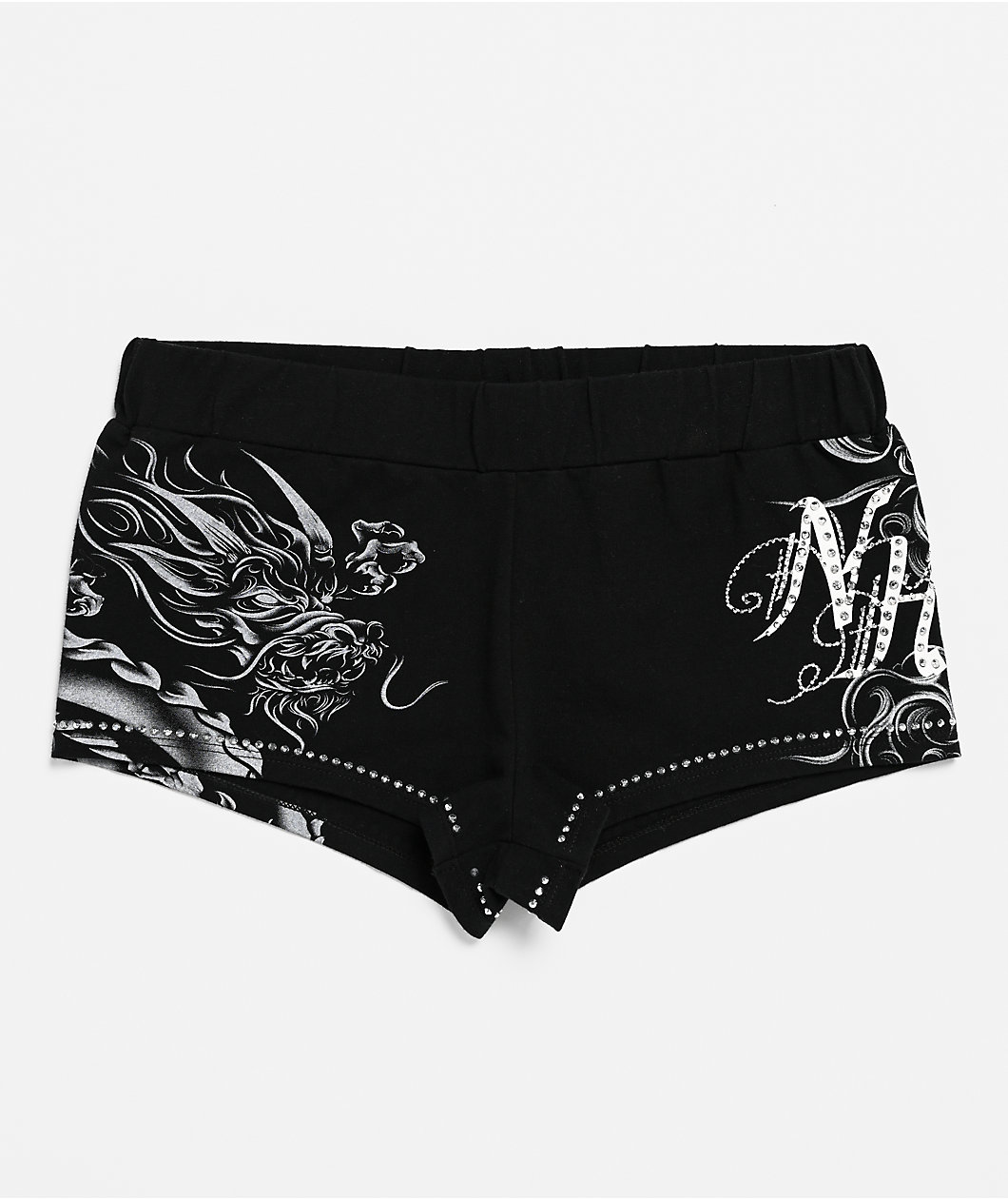 Ninth Hall Mimi Shadow Dragon Black Micro Shorts