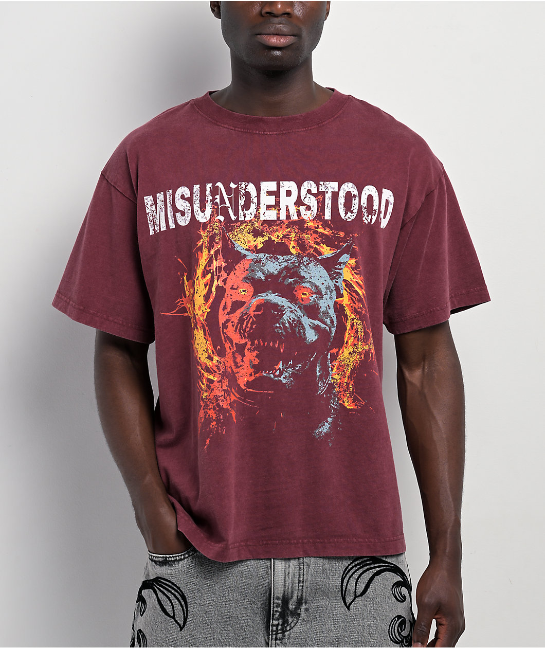 Ninth Hall Misunderstood Maroon T-Shirt