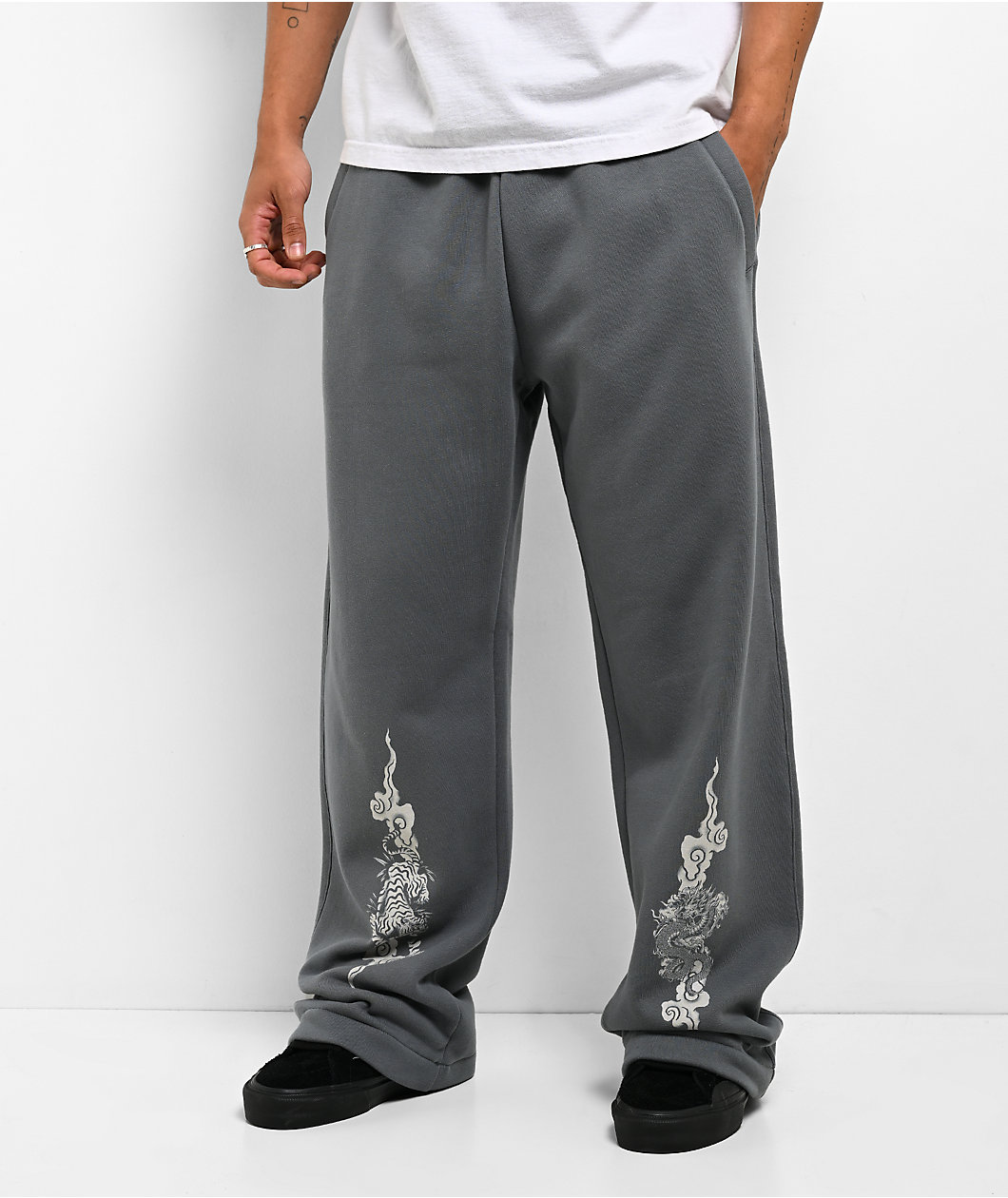 Ninth Hall Mother Mary Baggy Blue Sweatpants