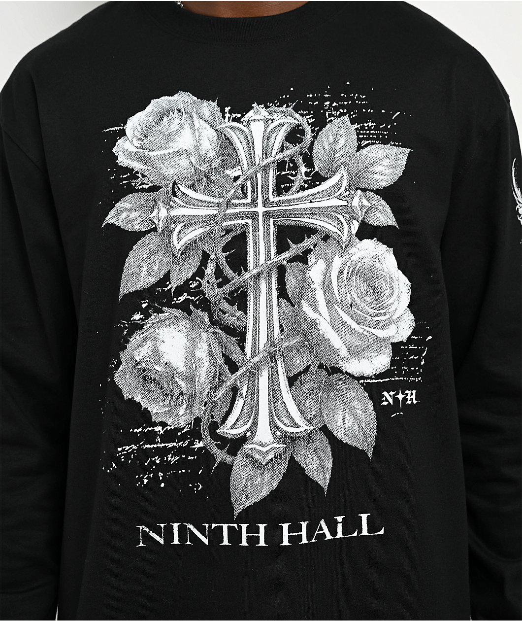 Ninth Hall Mother Mary Black Long Sleeve T-Shirt