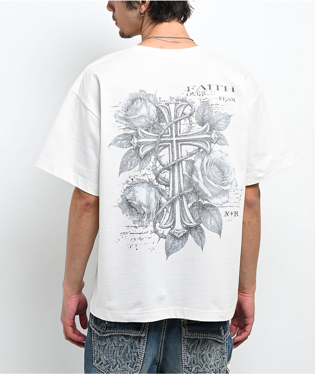 Ninth Hall Mother Mary Off White T-Shirt