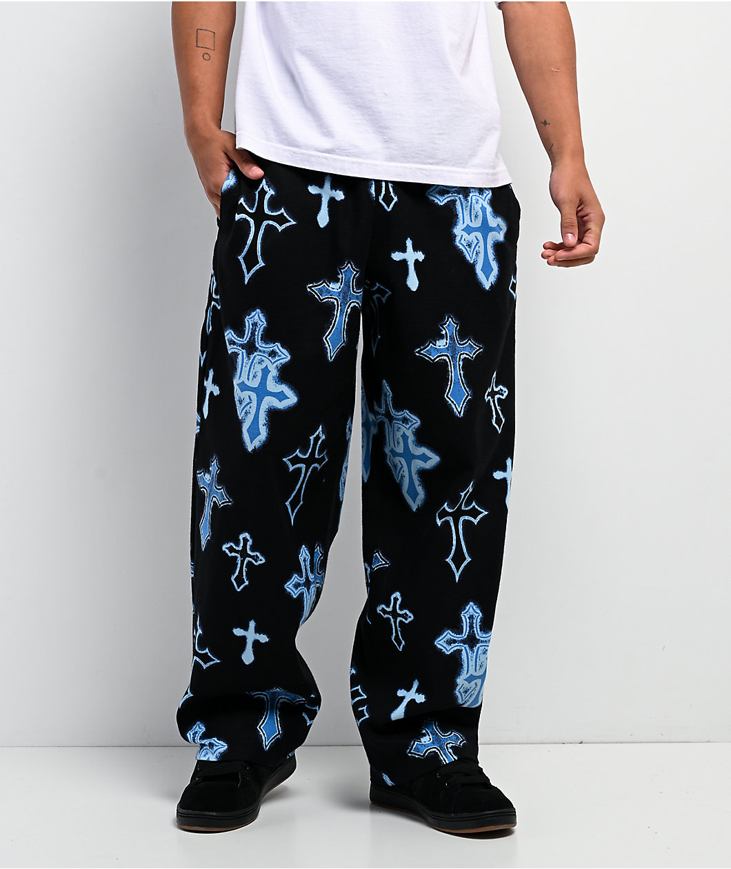 Ninth Hall Neon Salvation Black Lounge Pants