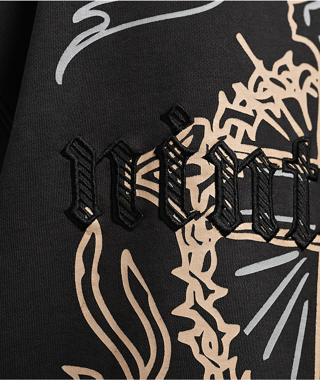 Ninth Hall Nightcrawler Black Wash Zip Hoodie