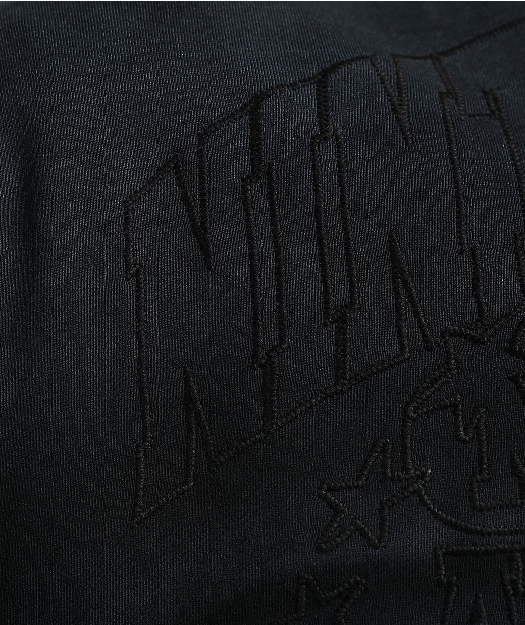 Ninth Hall One Hundred Claws Black Wash Crop Zip Hoodie