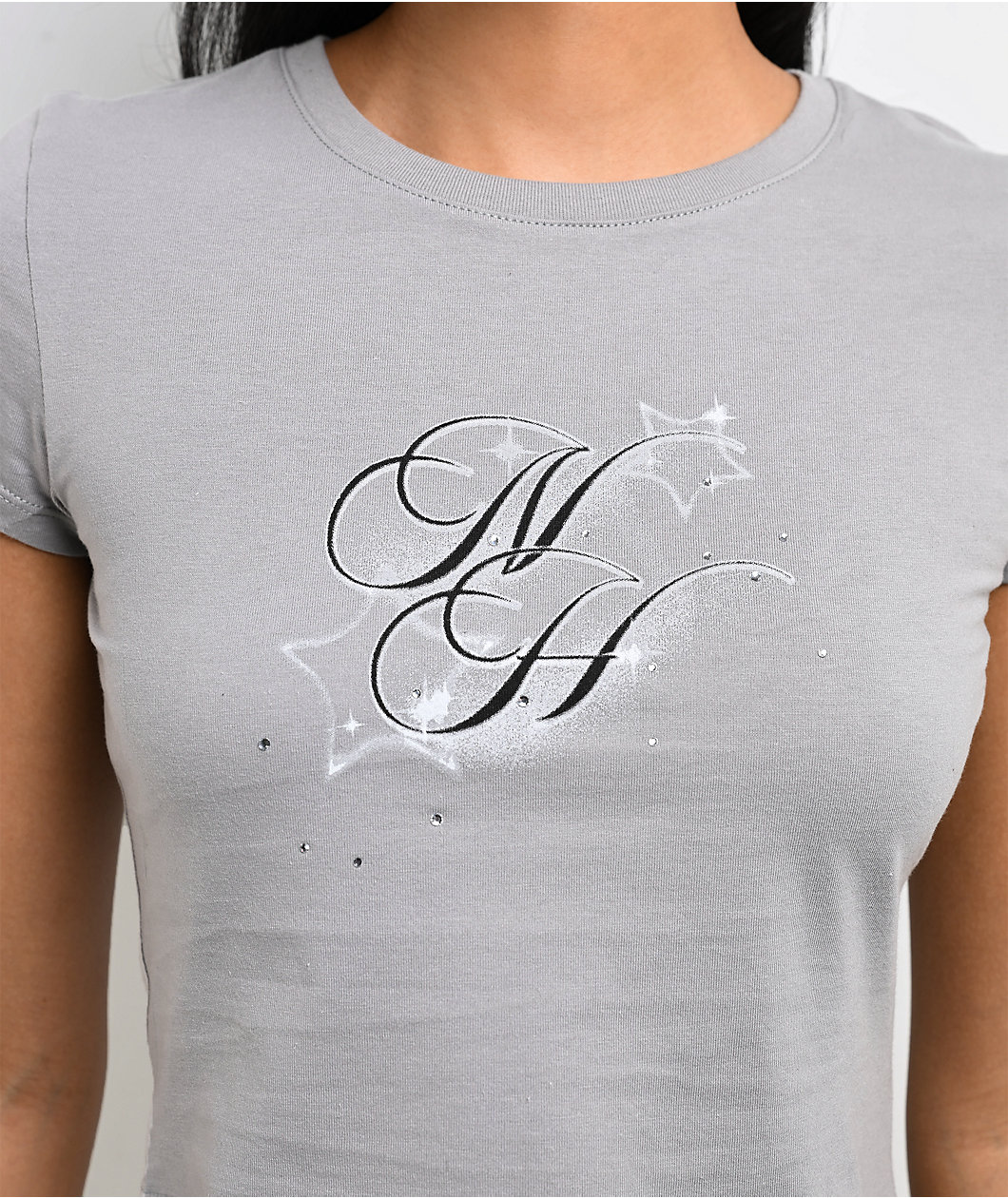 Ninth Hall Only In Truths Grey Crop T-Shirt
