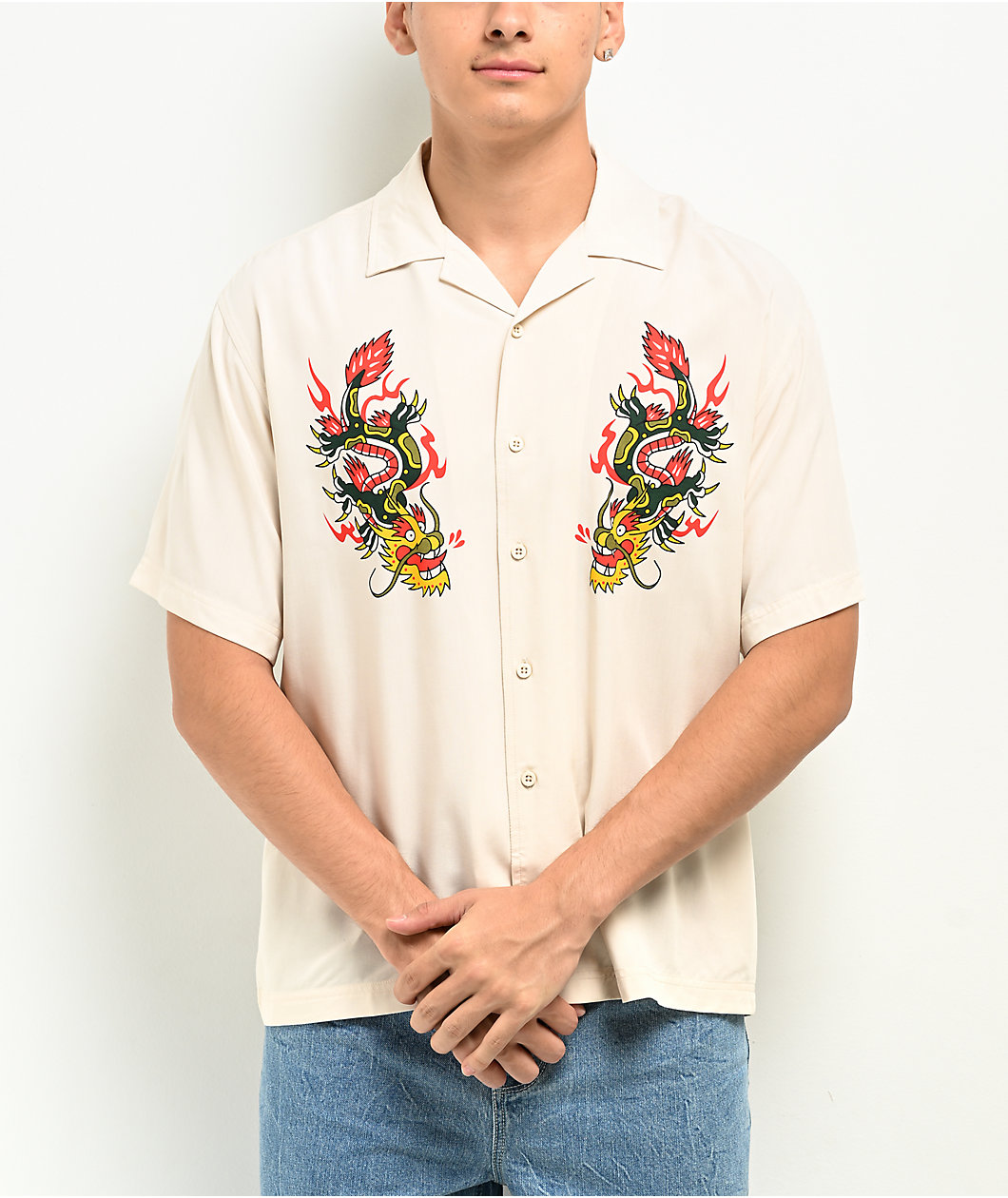 Ninth Hall Parade Birch Short Sleeve Button Up Shirt