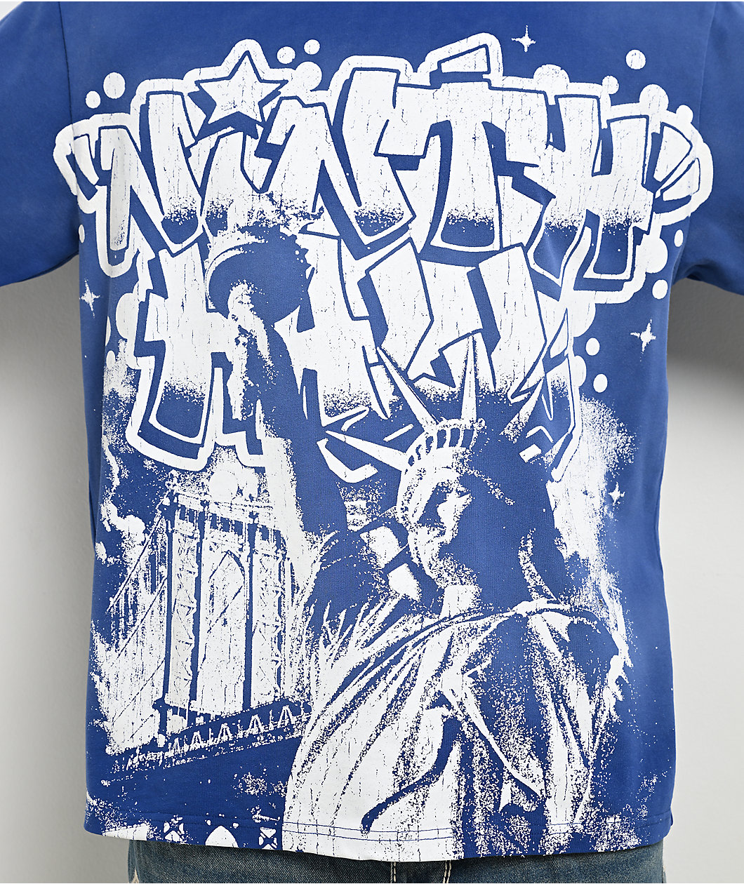 Ninth Hall Queens Blue Heavyweight Boxy T-Shirt