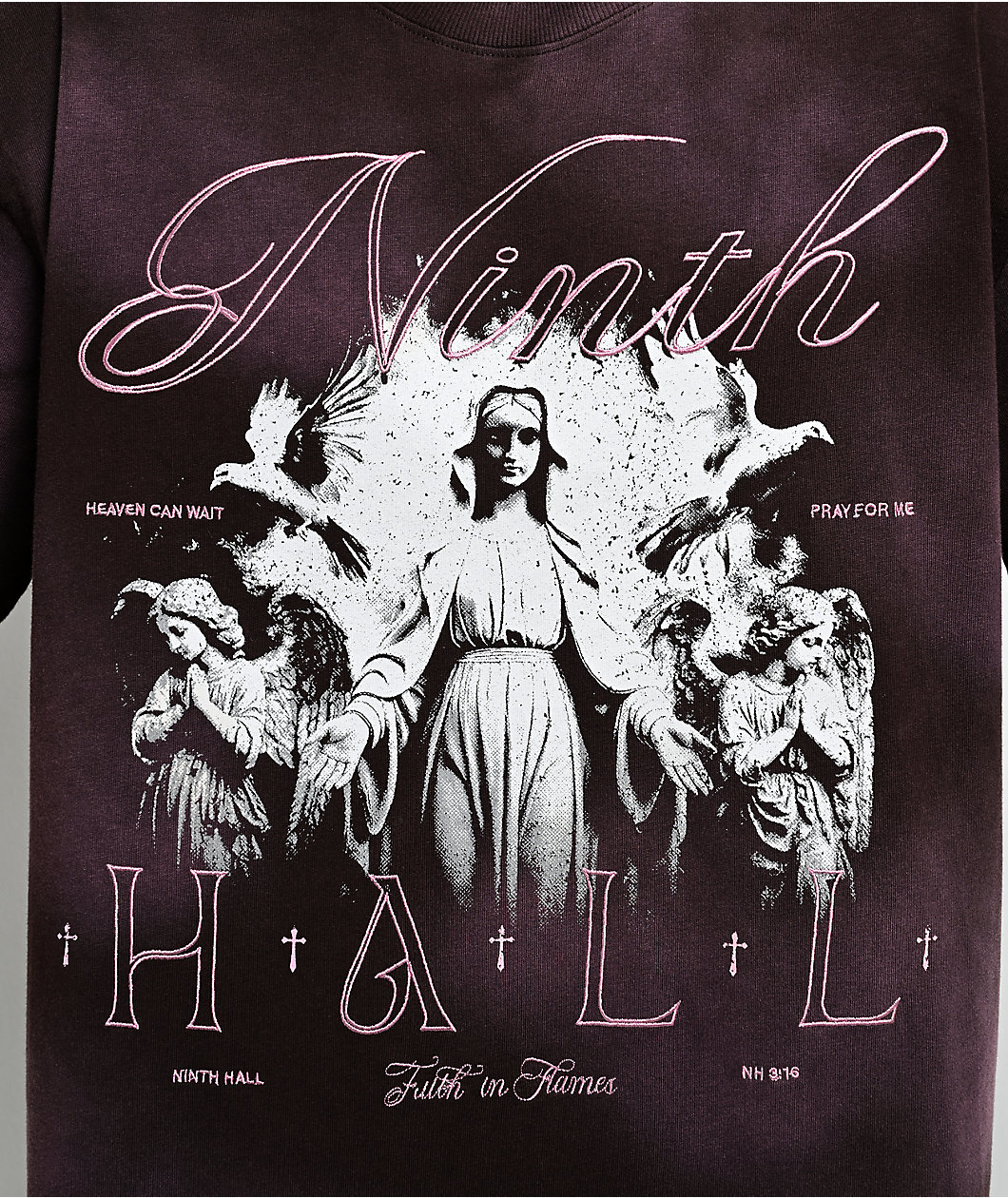 Ninth Hall Requiem Brown Wash Boxy T-Shirt