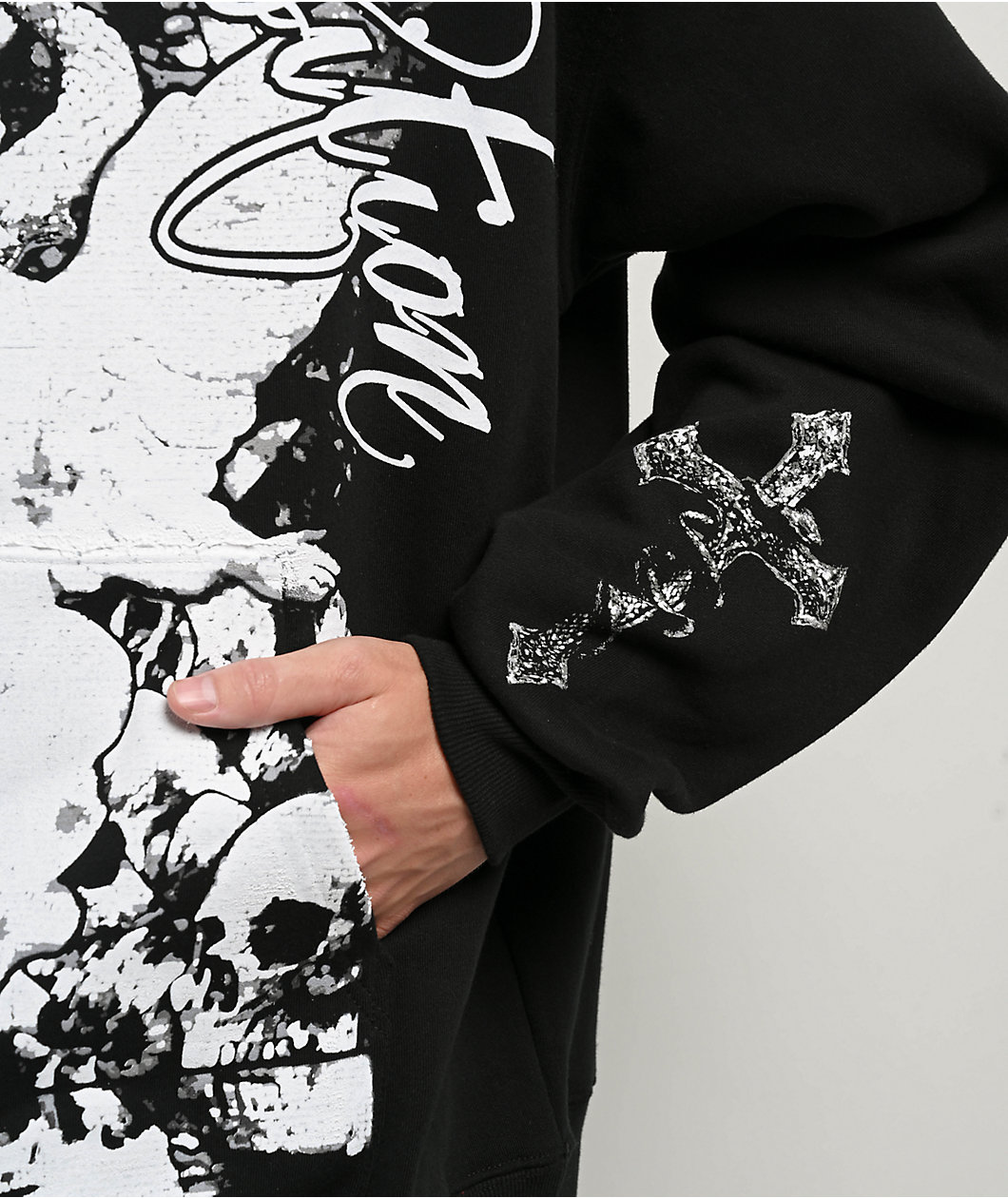 Ninth Hall Ruthless Angel Black Hoodie