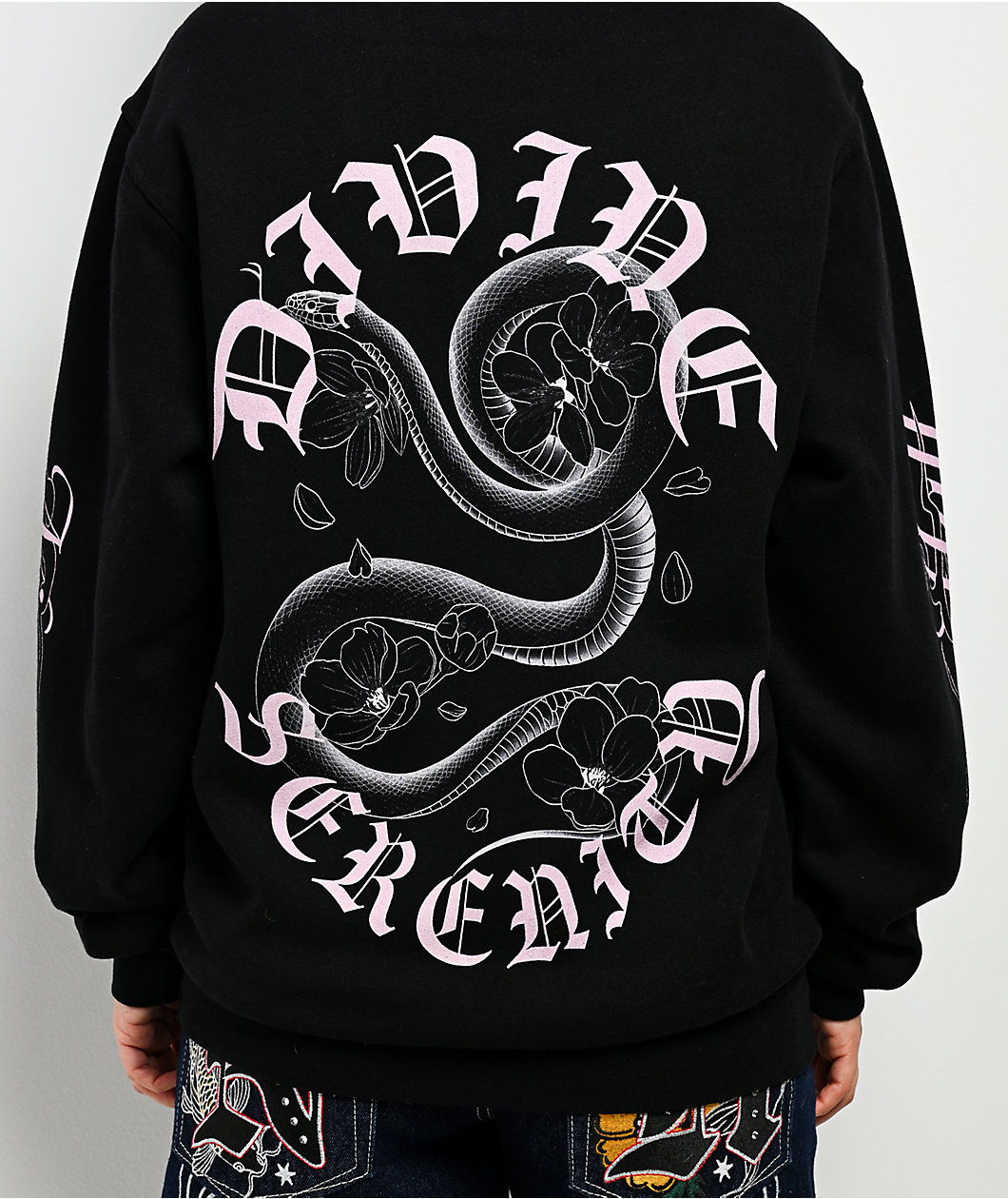 Ninth Hall Serenity Black Zip Hoodie