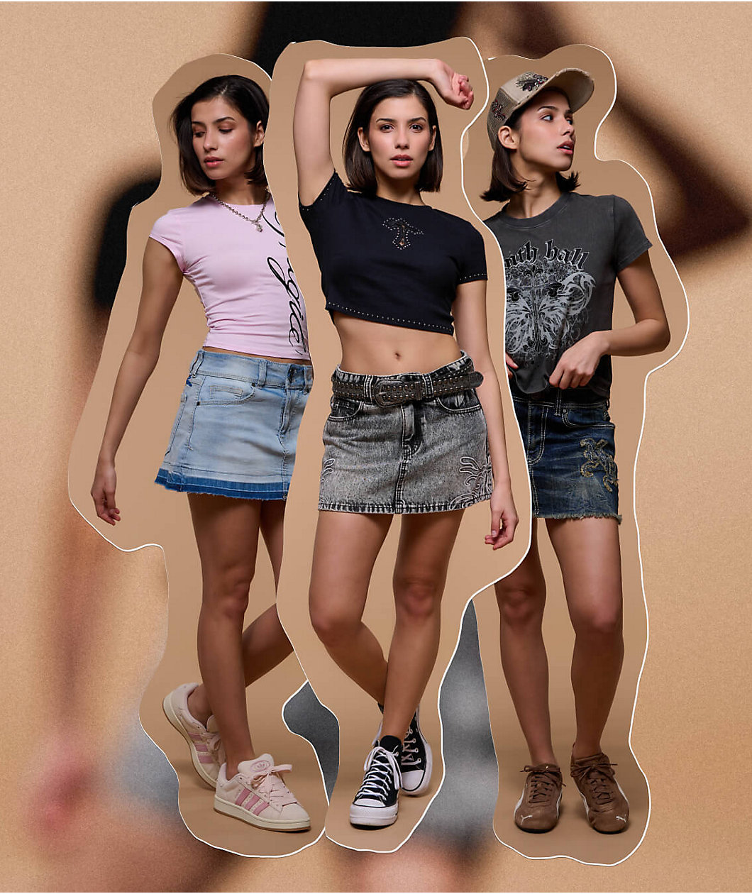 Ninth Hall Shawnie Cross Cutout Black Fitted Crop T-Shirt