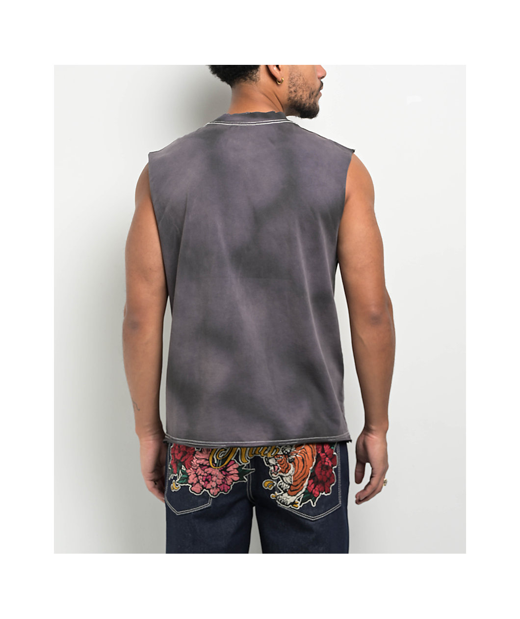 Ninth Hall Shipwreck Black Wash Tank Top
