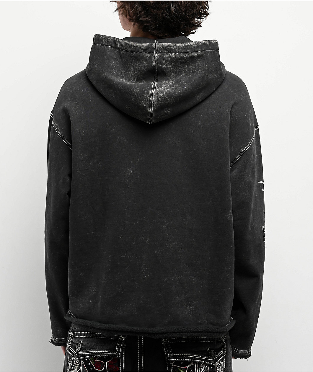 Ninth Hall Speak Easy Washed Black Hoodie