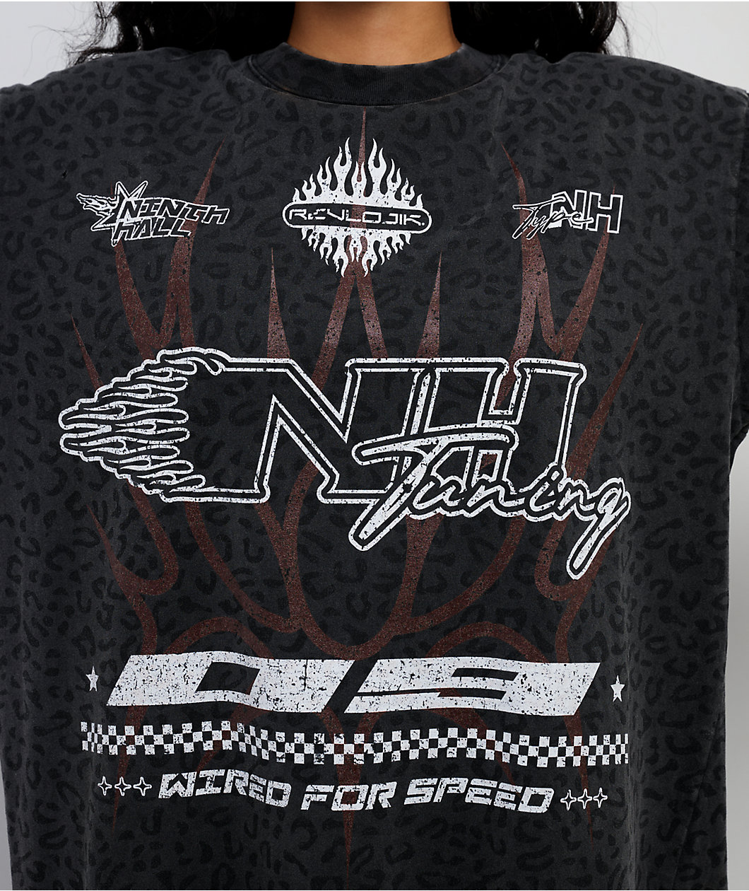 Ninth Hall Spoilers & Fit Checks Black Leopard T-Shirt at