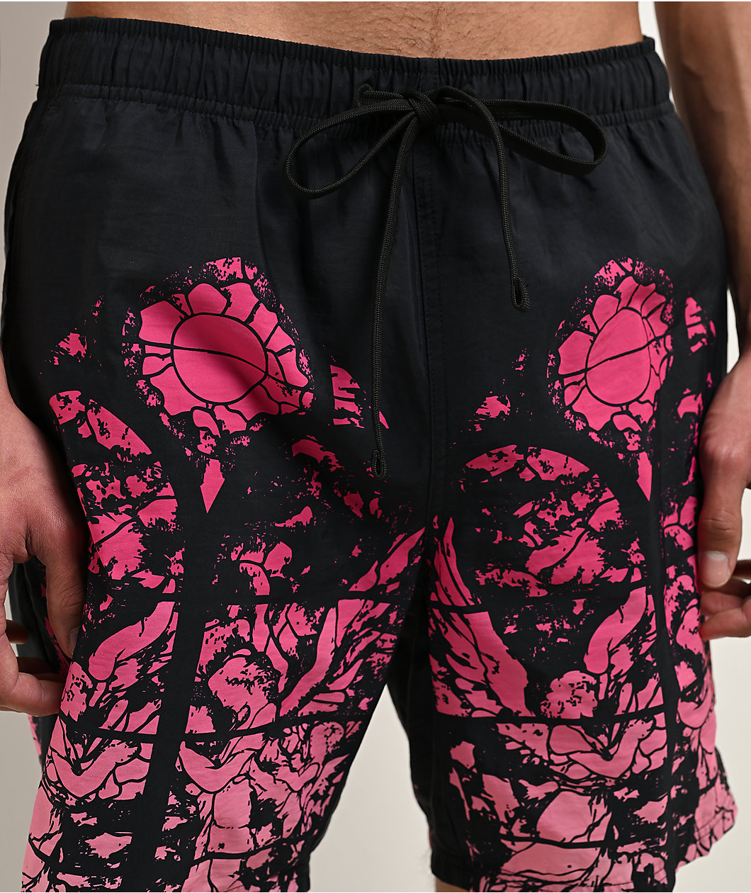 Ninth Hall Stained Glass Black Board Shorts