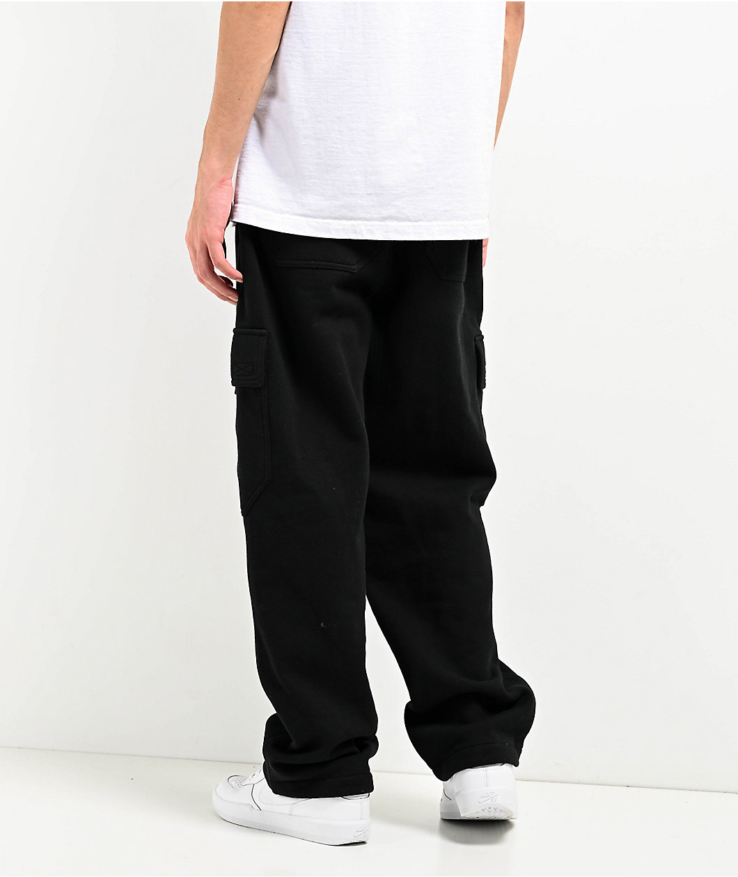 Ninth Hall Stash Black Cargo Sweatpants