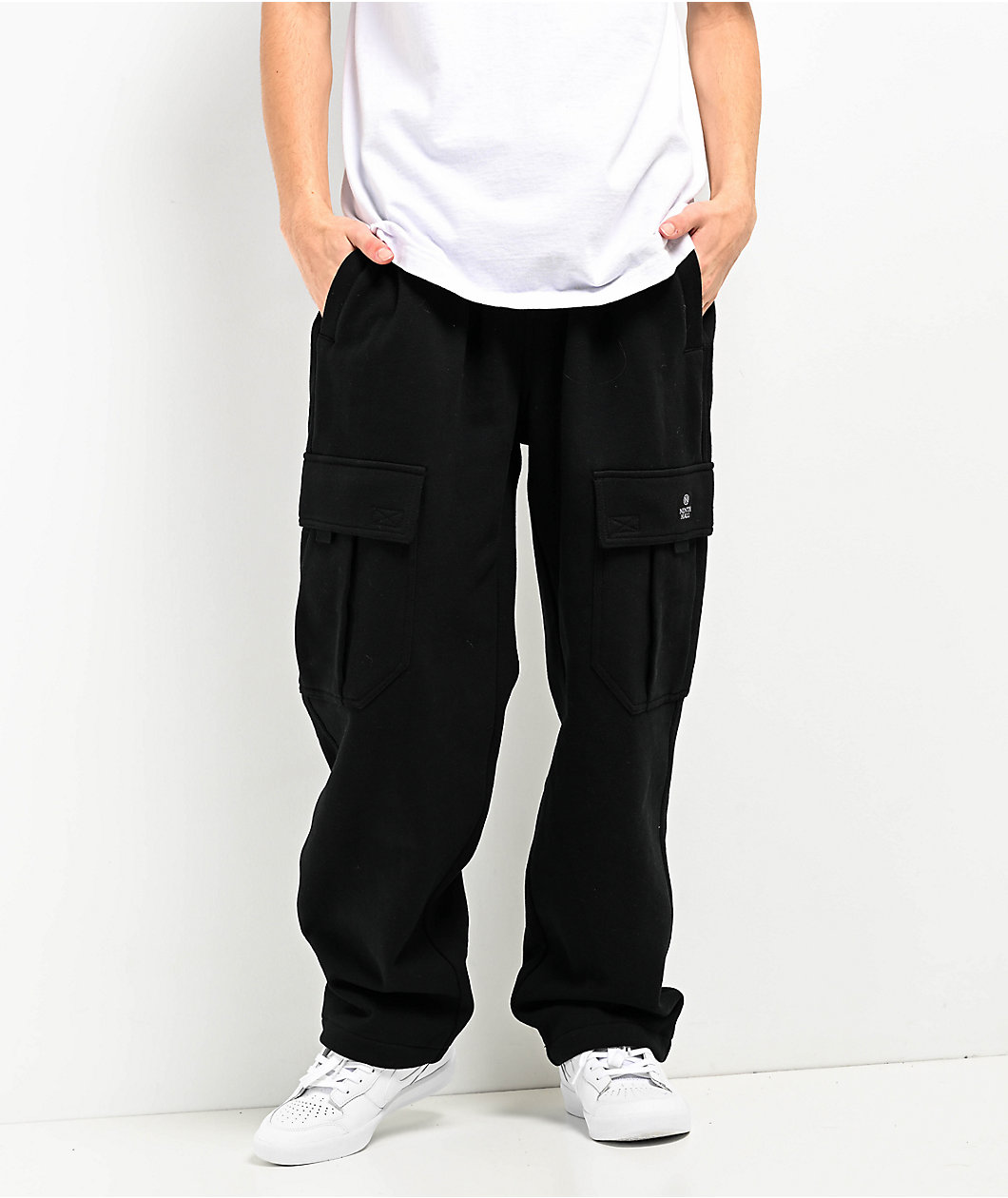 Ninth Hall Stash Black Cargo Sweatpants