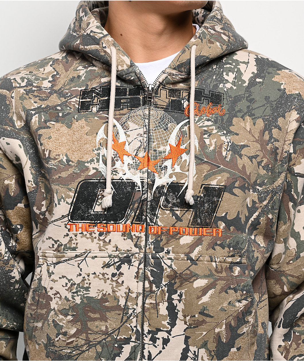 Ninth Hall Swamp Smoke Camo Zip Hoodie