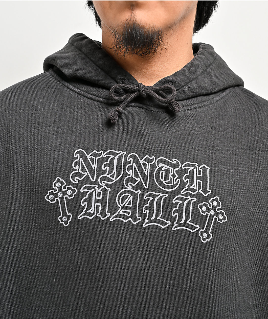 Ninth Hall Tone Def Charcoal Wash Hoodie