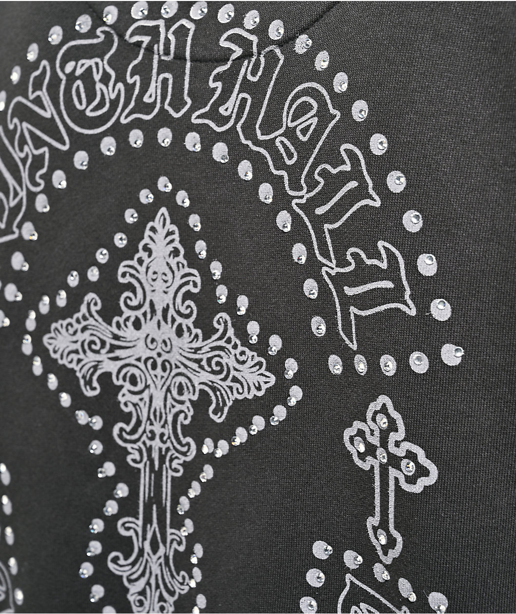 Ninth Hall Tone Def Charcoal Wash Hoodie