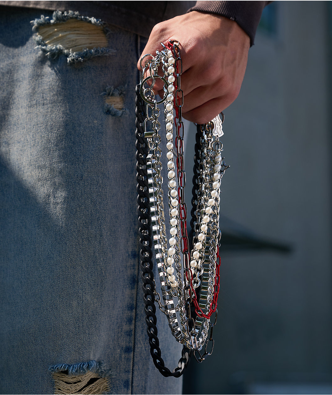 Ninth Hall Tout Silver & Pearl Pocket Chain