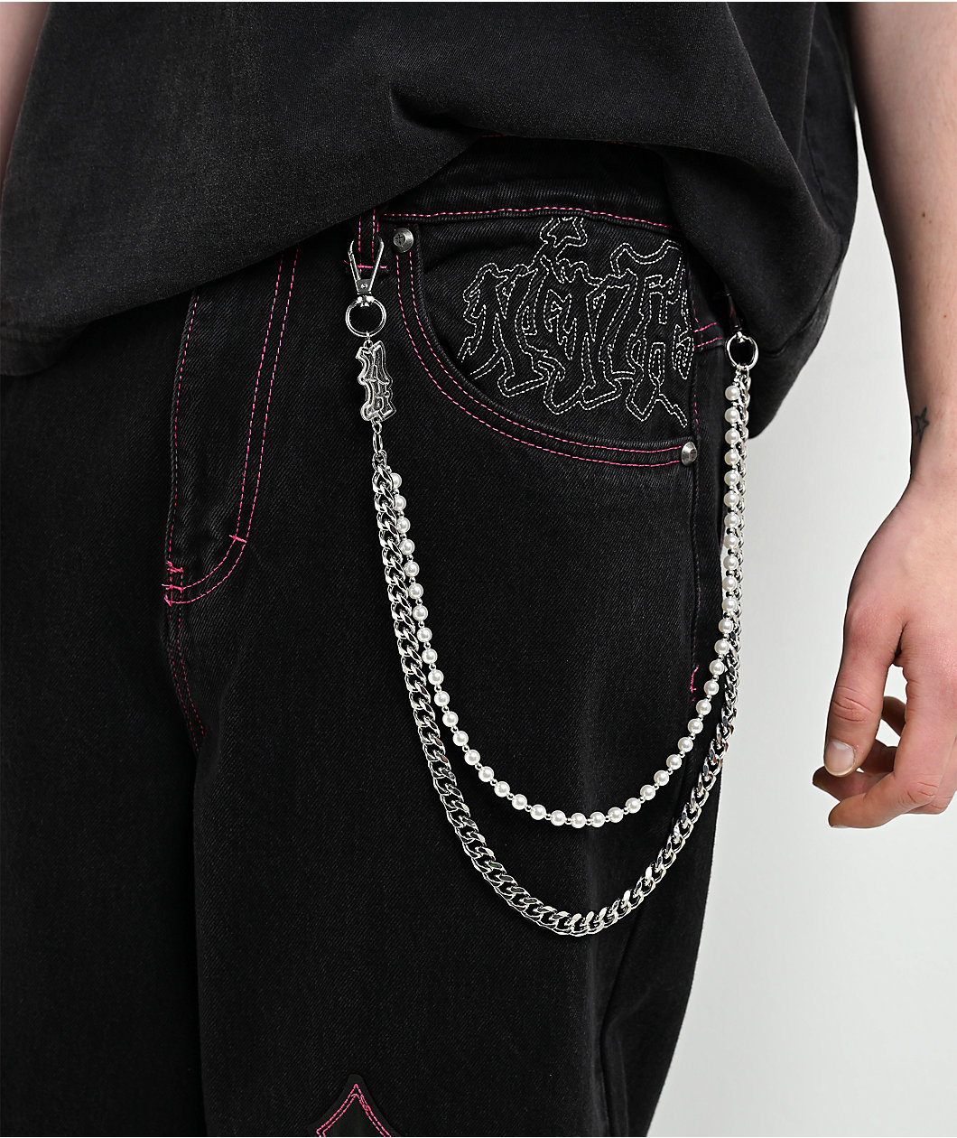 Ninth Hall Tout Silver & Pearl Pocket Chain