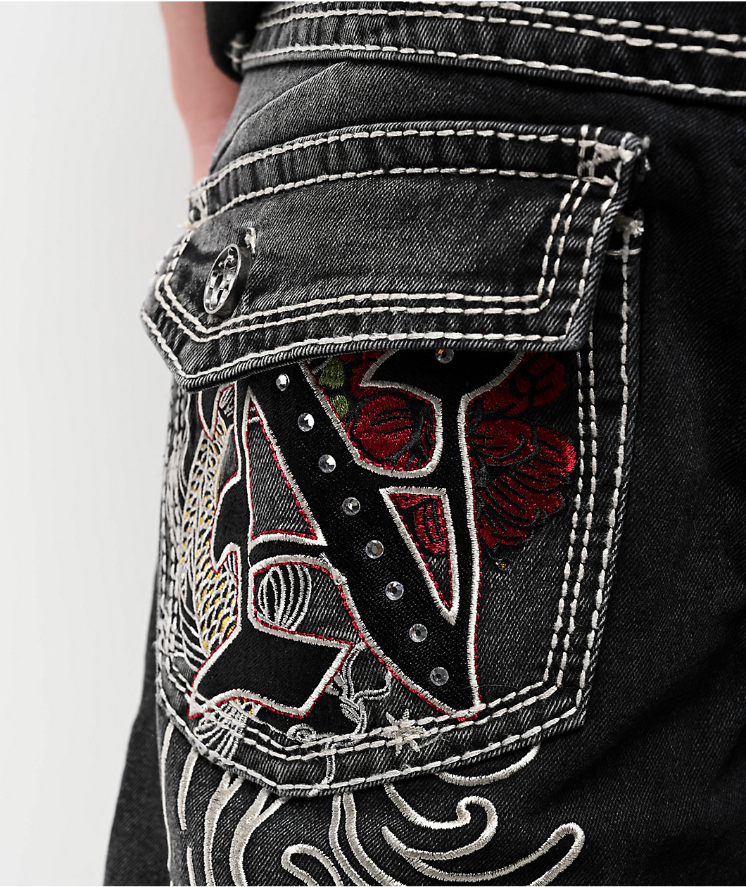 Ninth Hall Tout Slim Black Wash Denim Shorts