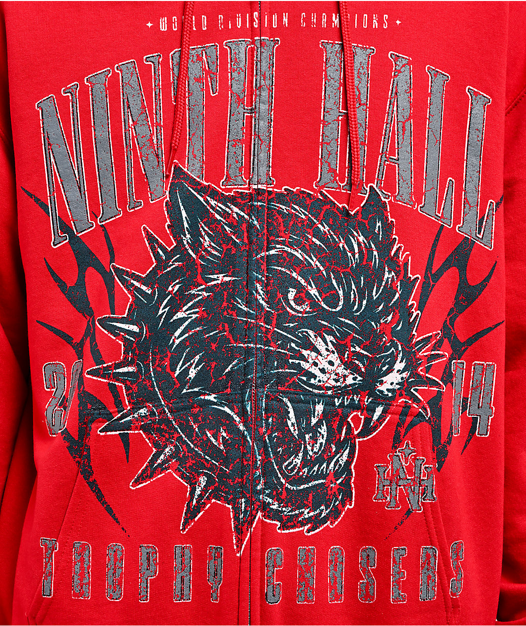 Ninth Hall Trophy Chasers Red Zip Hoodie