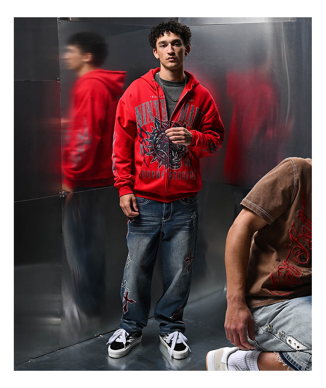 Ninth Hall Trophy Chasers Red Zip Hoodie