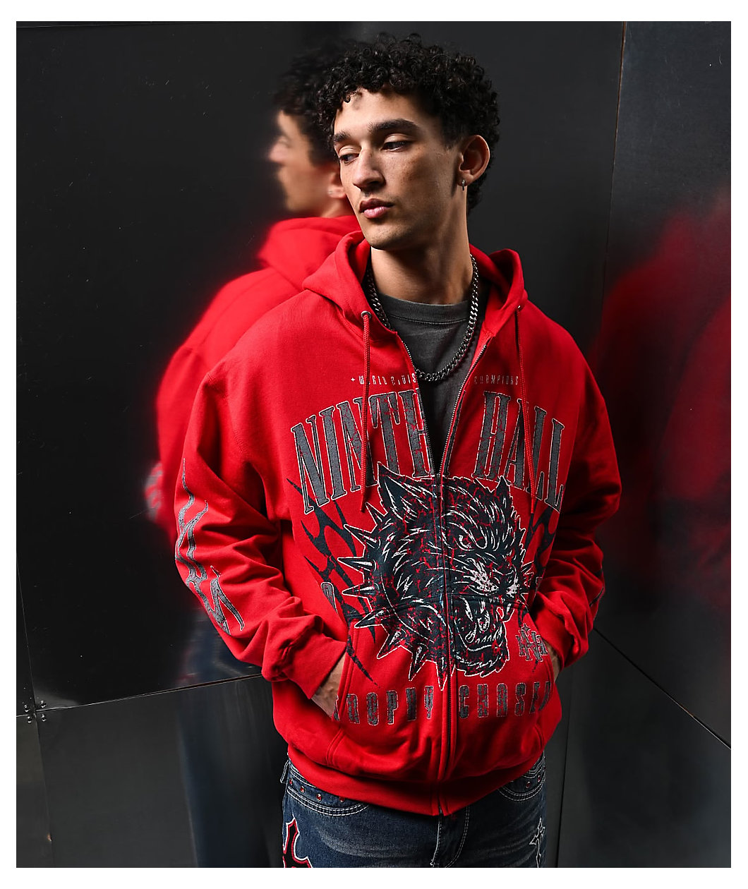Ninth Hall Trophy Chasers Red Zip Hoodie