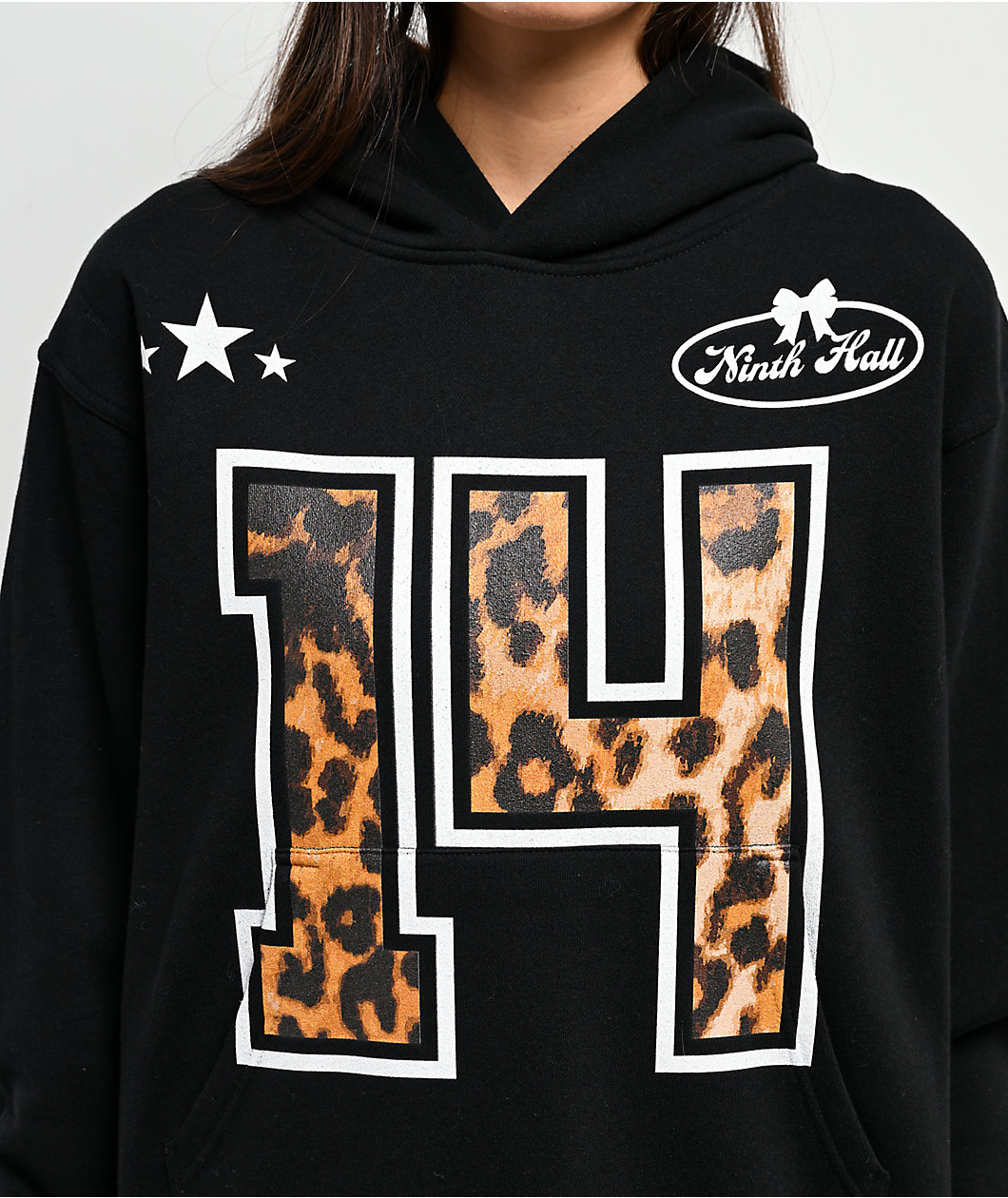 Ninth Hall Varsity Rose Black Hoodie