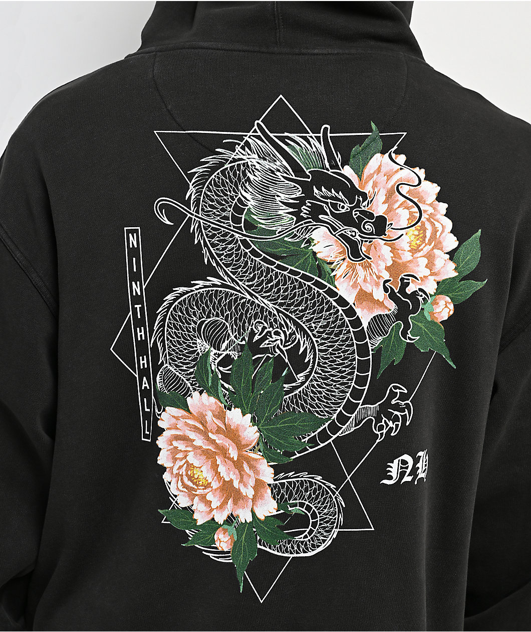 Ninth Hall Venom Black Wash Zip Hoodie