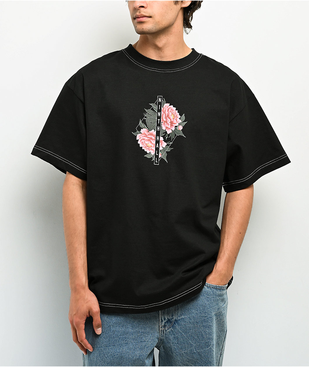 Ninth Hall Venom Contrast Black T-Shirt