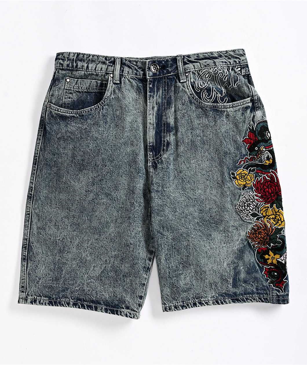 Ninth Hall Waylay Light Blue Denim Shorts