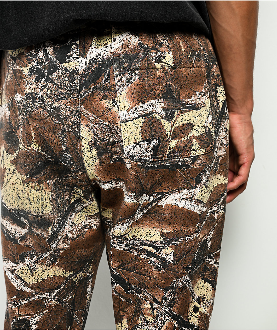 Ninth Hall Woodland Camo Stacked Flare Sweatpants