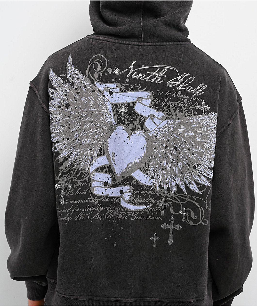 Ninth Hall Y2K Revival Black Hoodie